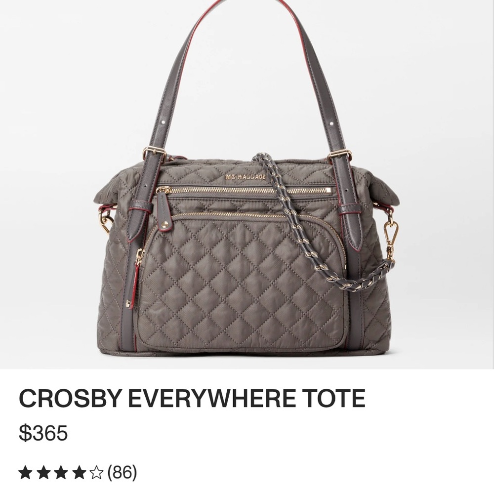 BRAND NEW MZ WALLACE. Everywhere Tote - Gray
